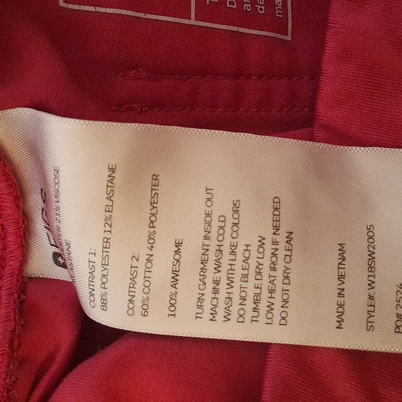 Figs Womens Raspberry Sorbet Scrub Jogger Pants - Picture 3 of 5